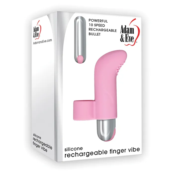 Curve Toys Vibrators Adam Eve Silicone Finger Vibe Pink