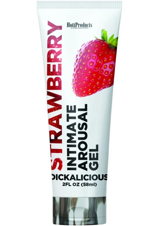 Dickalicious Penis Arousal Gel 2oz Strawberry Hott Products Enhancers
