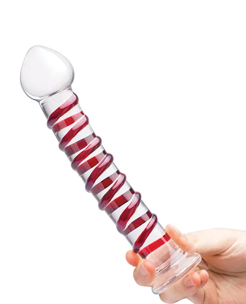 Dildos Electric Eel INC Glas 10 Mr Swirly Dildo Red