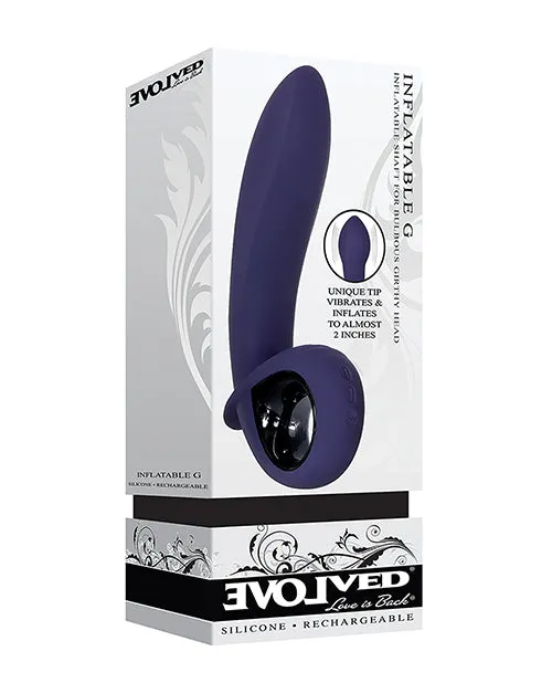 Evolved Novelties INC Vibrators Evolved Inflatable G Rechargeable Vibrator Purple