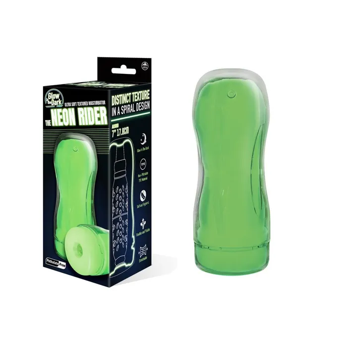 Excellent Power Male Sex Toys The Neon Rider Glow in Dark 178 cm Stroker