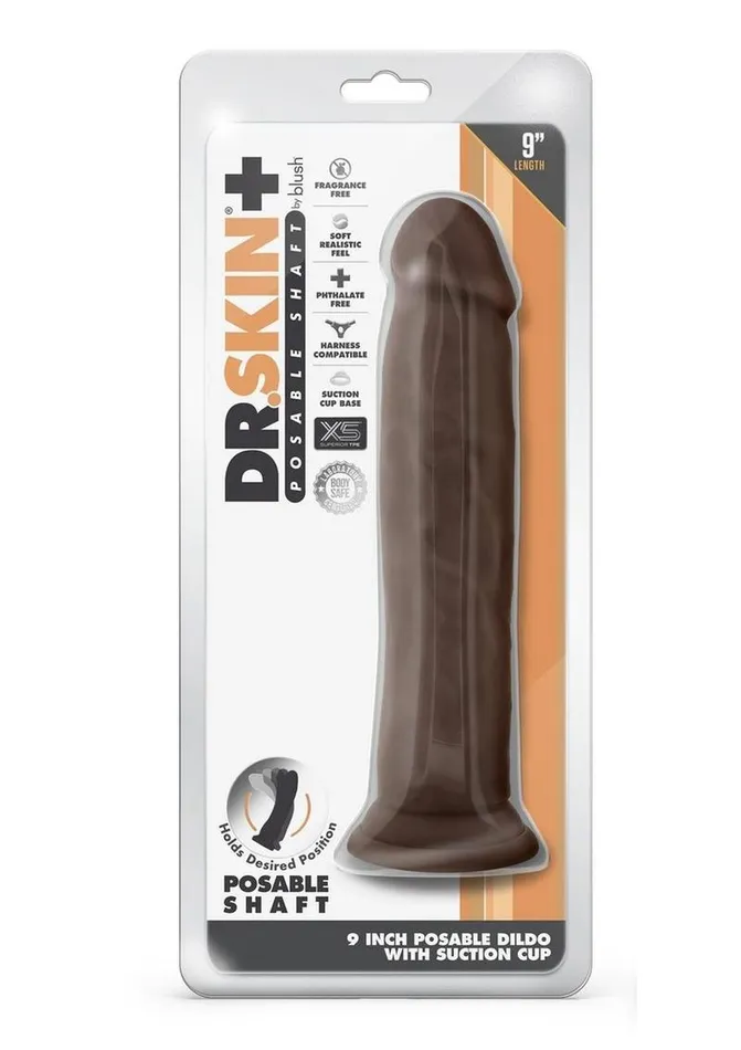 Female Sex Toys Dr Skin Dr Skin Plus Thick Posable Dildo with Suction Cup