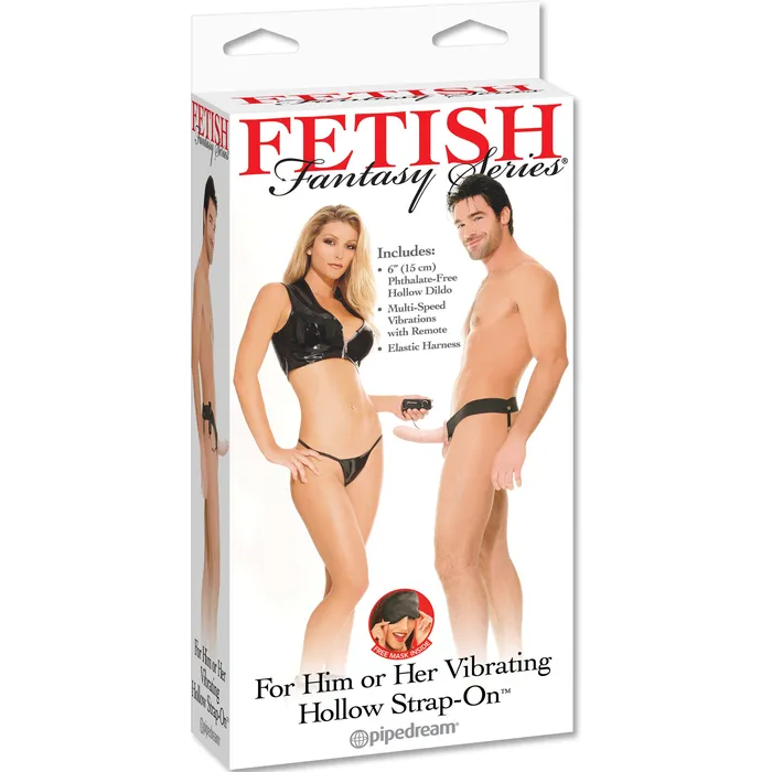 Female Sex Toys PipeDream PipeDream Fetish Fantasy Series For Him or Her Vibrating Hollow StrapOn PACK OF 2