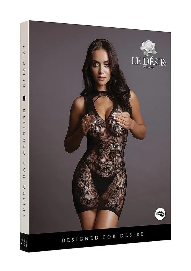 High Neck Lace Mini Dress Le Desir Female Sex Toys