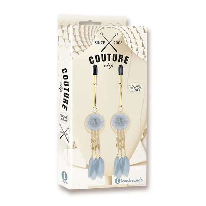 Icon Brands Vibrators Couture Clip Dove Grey