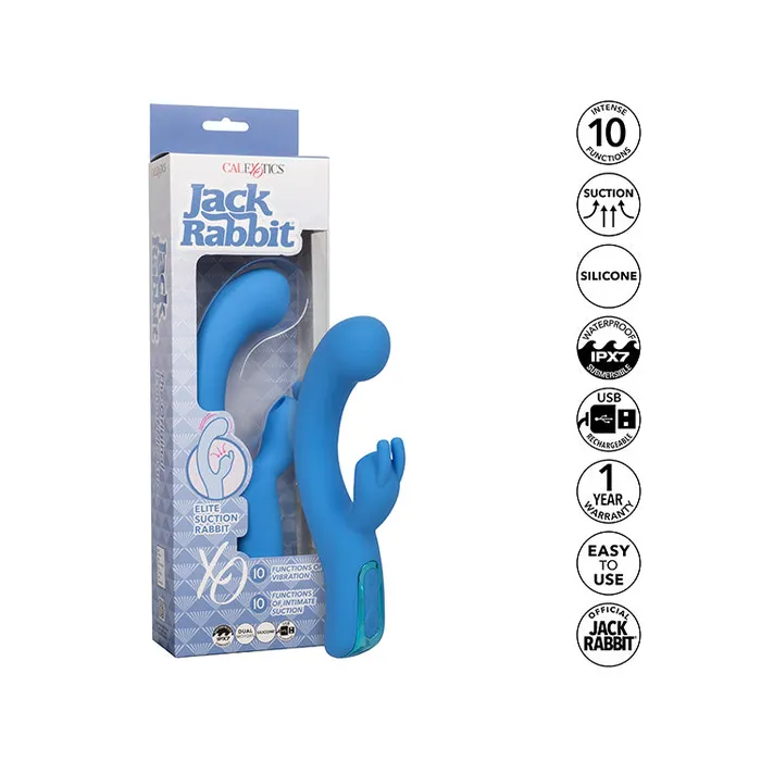 Jack Rabbit Elite Suction Rabbit Vibrator Cal Exotics Female Sex Toys Jack Rabbit Elite Suction Rabbit Vibrator Cal Exotics Female Sex Toys