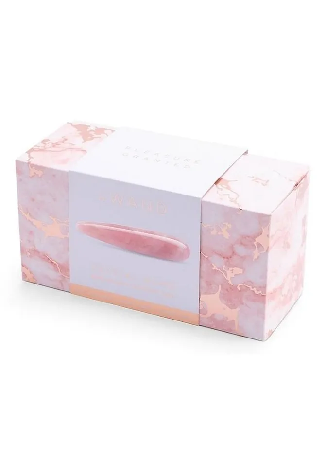 Le Wand Le Wand Crystal Wand Probe with Silicone Ring Rose Quartz Male Sex Toys Le Wand Le Wand Crystal Wand Probe with Silicone Ring Rose Quartz Male Sex Toys