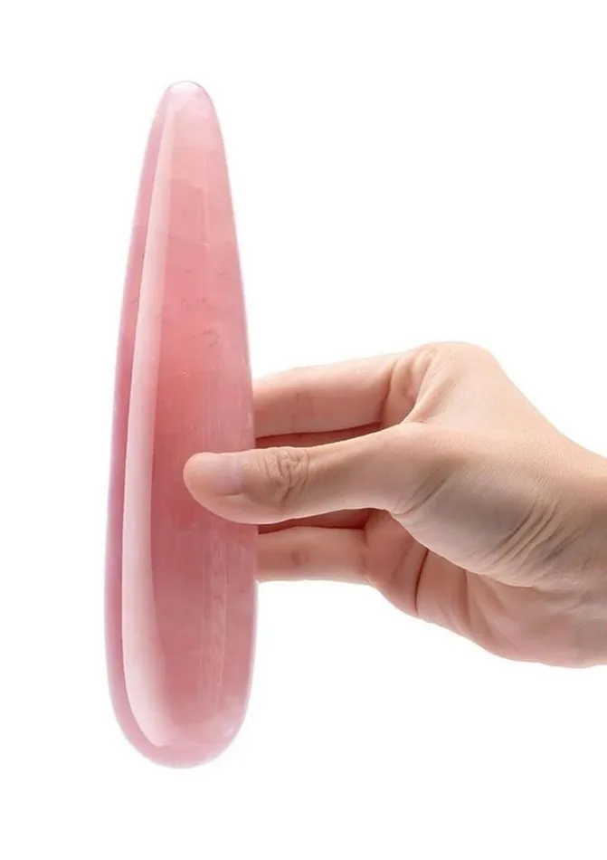 Le Wand Le Wand Crystal Wand Probe with Silicone Ring Rose Quartz Male Sex Toys Le Wand Le Wand Crystal Wand Probe with Silicone Ring Rose Quartz Male Sex Toys