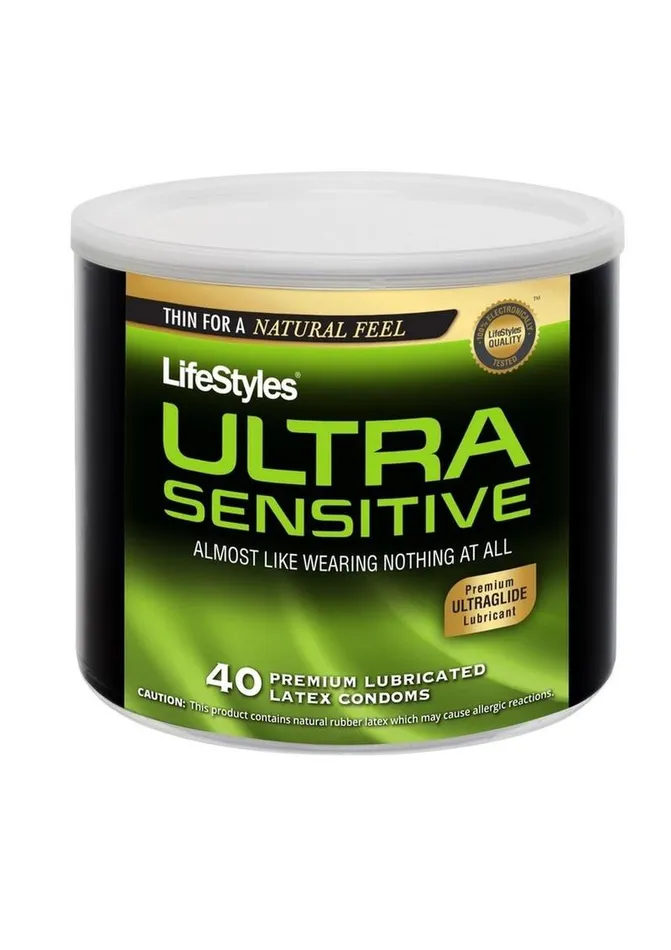 LifeStyles Ultra Lubricated 40 Latex Condoms Lifestyles Female Sex Toys