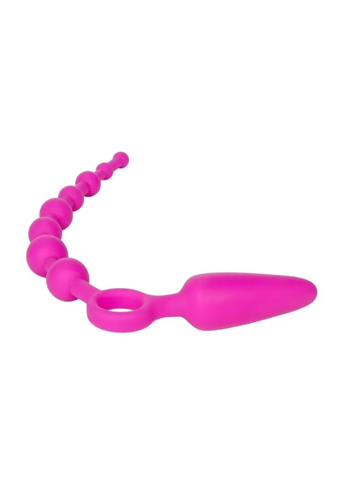 Male Sex Toys Booty Call Booty Call Booty Double Dare Silicone Vibrating Butt Plug with Anal Beads Male Sex Toys Booty Call Booty Call Booty Double Dare Silicone Vibrating Butt Plug with Anal Beads