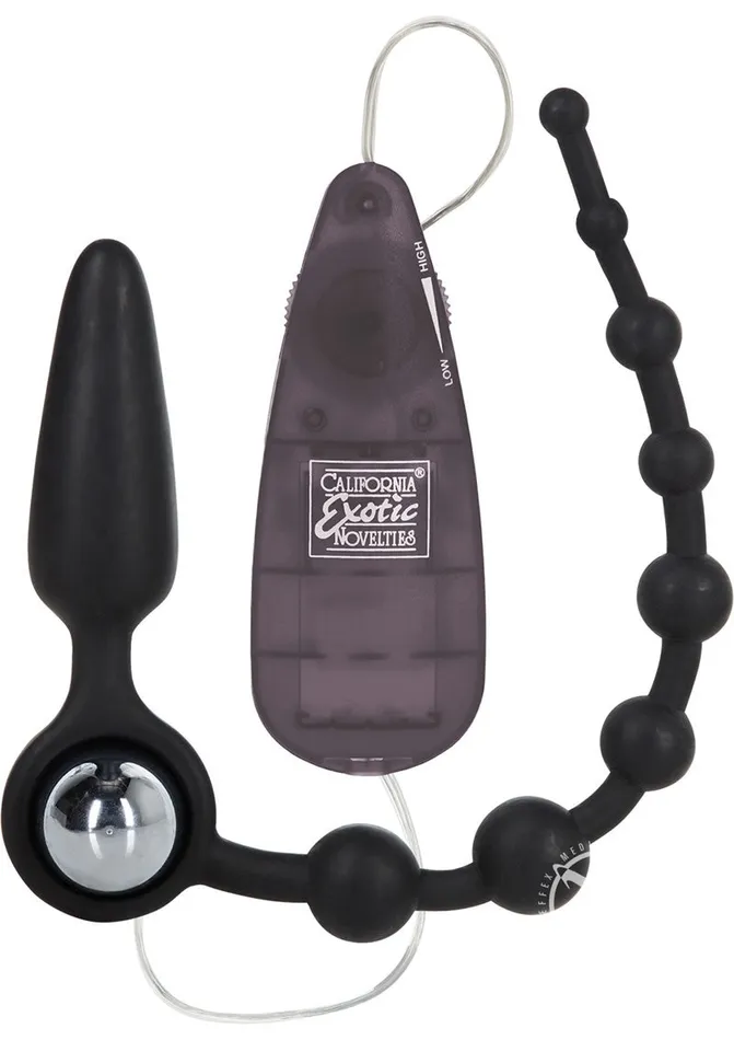 Male Sex Toys Booty Call Booty Call Booty Double Dare Silicone Vibrating Butt Plug with Anal Beads Male Sex Toys Booty Call Booty Call Booty Double Dare Silicone Vibrating Butt Plug with Anal Beads