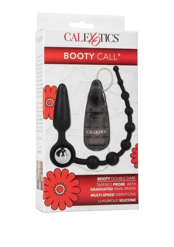 Male Sex Toys Booty Call Booty Call Booty Double Dare Silicone Vibrating Butt Plug with Anal Beads Male Sex Toys Booty Call Booty Call Booty Double Dare Silicone Vibrating Butt Plug with Anal Beads
