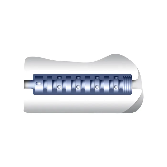 Male Sex Toys Curve Toys Adam Eve Intensity Power Stroker ClearBlue