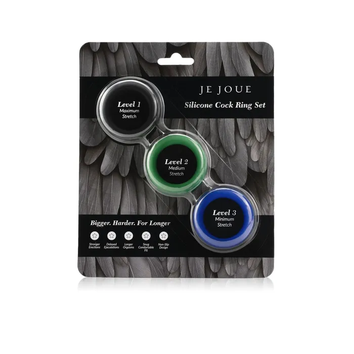 Male Sex Toys Je Joue Silicone Cock Ring Trio by Je Joue