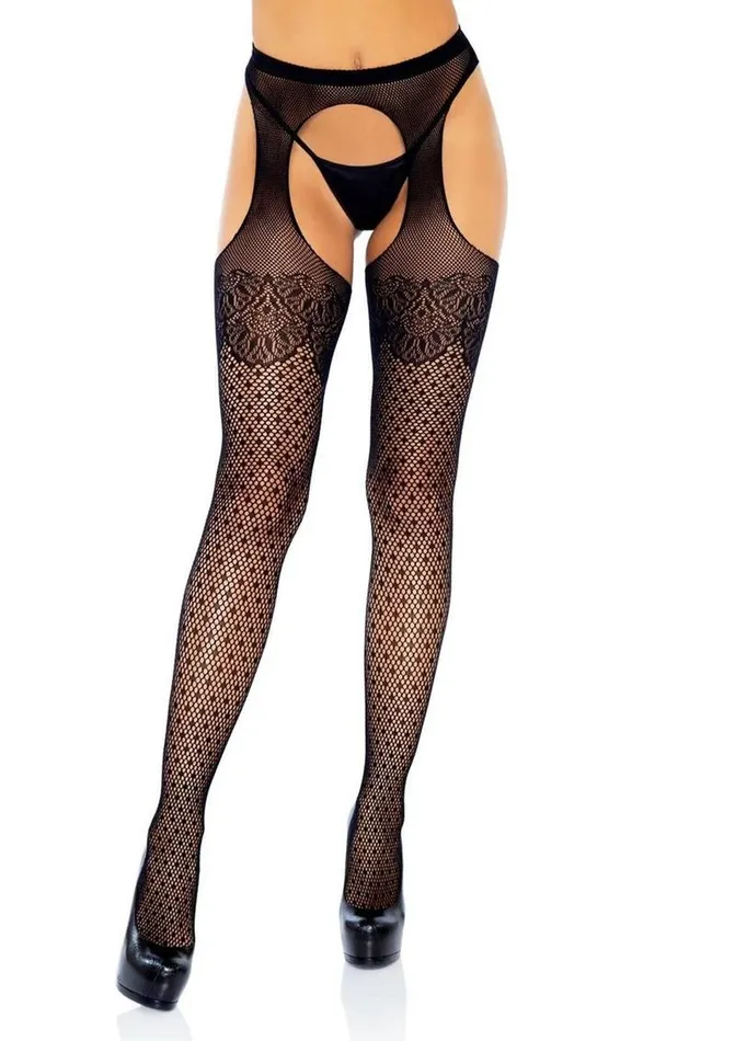 Male Sex Toys Leg Avenue Leg Avenue Polka Dot Fishnet Suspender Hose with Lace Top and Cuban Heel Male Sex Toys Leg Avenue Leg Avenue Polka Dot Fishnet Suspender Hose with Lace Top and Cuban Heel