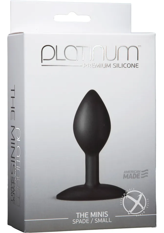 Male Sex Toys Platinum Premium Silicone Platinum Premium Silicone The Minis Spade Small Anal Plug