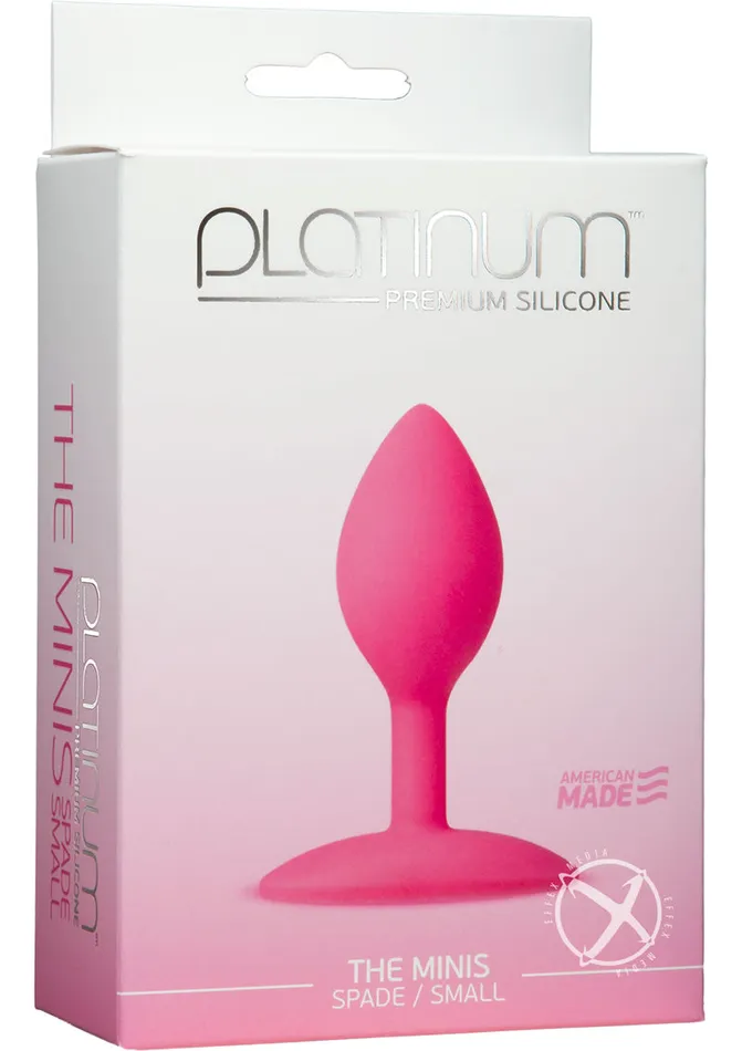 Male Sex Toys Platinum Premium Silicone Platinum Premium Silicone The Minis Spade Small Anal Plug