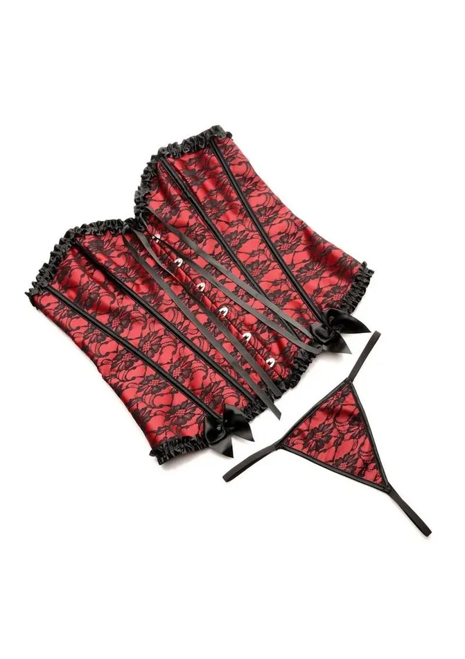 Master Series Male Sex Toys Master Series Scarlet Seduction LaceUp Corset and Thong Master Series Male Sex Toys Master Series Scarlet Seduction LaceUp Corset and Thong
