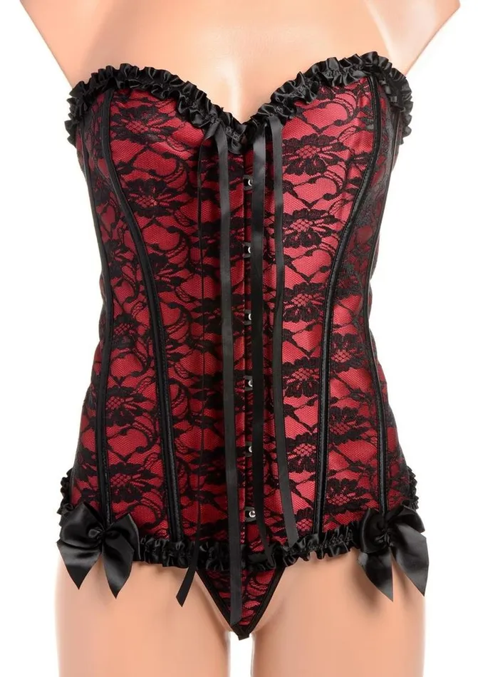 Master Series Male Sex Toys Master Series Scarlet Seduction LaceUp Corset and Thong
