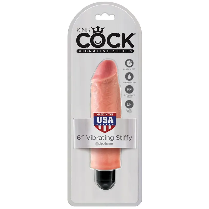 Pipedream King Cock 6 Vibrating Stiffy Light Dildos