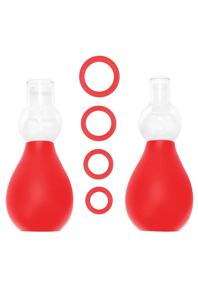 Shots Ouch Anal Nipple Erector Set Red