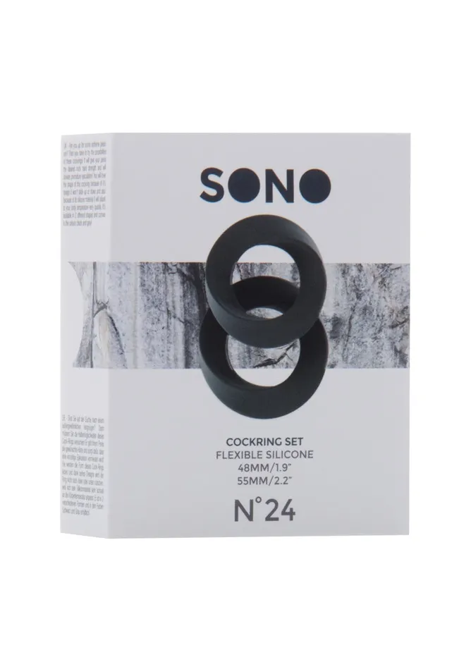 Shots Sono Anal Sono No24 Cockring Set Grey