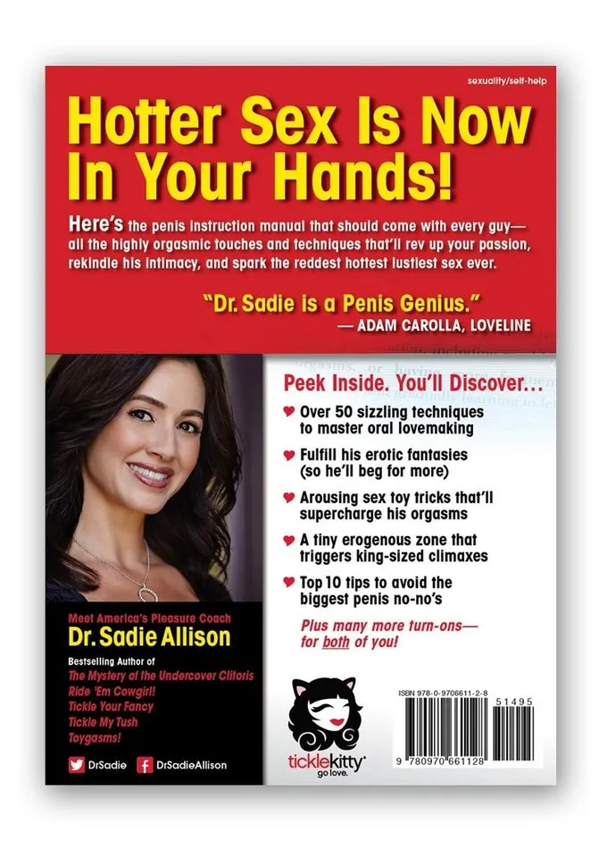 Tickle His Pickle Guide to Penis Pleasing Book Dr Sadie Allison Dr Sadie Books Male Sex Toys