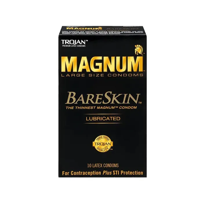 Trojan Female Sex Toys Trojan Magnum Bareskin Condom 10 Pk