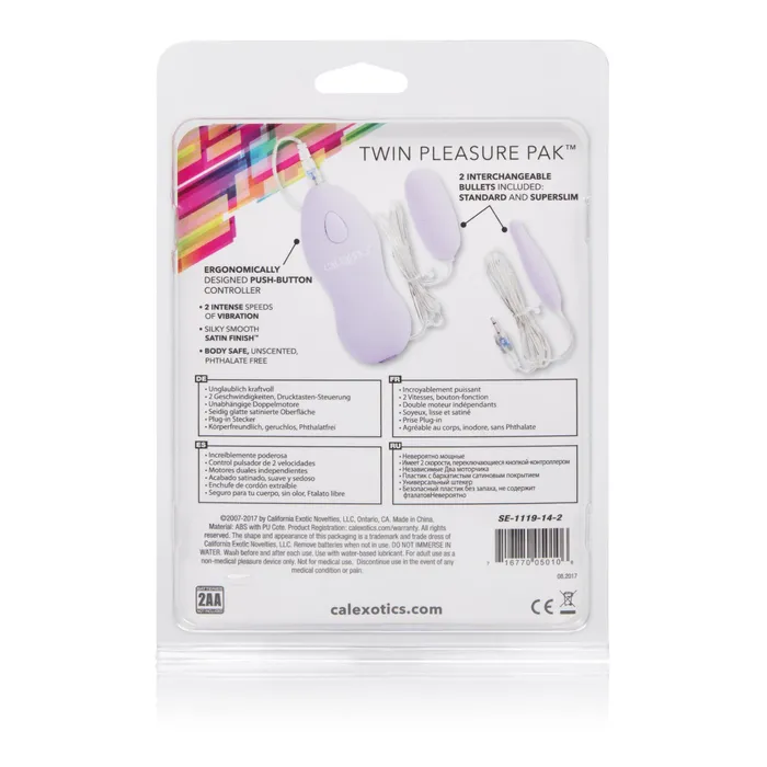 Twin Pleasure Pak Purple California Exotic Vibrators
