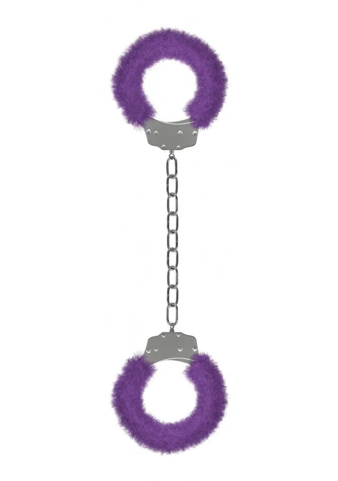 Vibrators Beginners Legcuffs Furry Purple Shots Ouch
