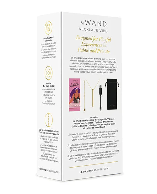 Vibrators Le Wand Vibrating Necklace Cotr INC