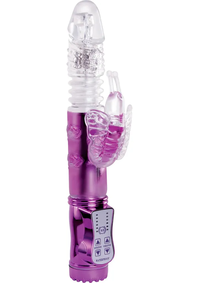 Vibrators Wyld Vibes Wyld Vibes Deep Stroker Butterfly Rabbit Vibrator