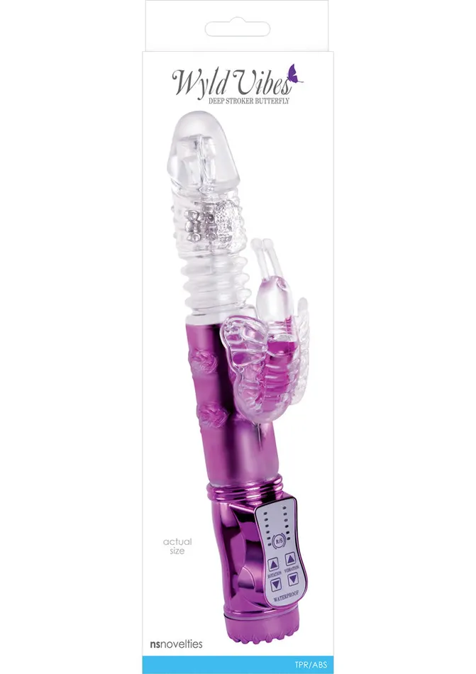 Vibrators Wyld Vibes Wyld Vibes Deep Stroker Butterfly Rabbit Vibrator Vibrators Wyld Vibes Wyld Vibes Deep Stroker Butterfly Rabbit Vibrator