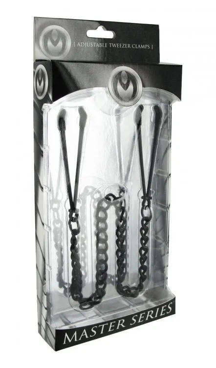 Anal Master Series Black Tweezer Nipple Vice XR Brands