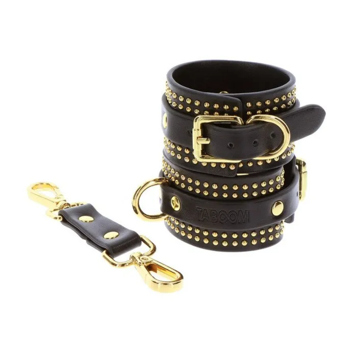 Anal Taboom Taboom Vogue Studded Ankle Cuffs Set Black Anal Taboom Taboom Vogue Studded Ankle Cuffs Set Black