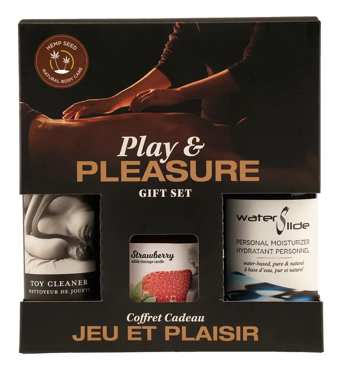 Couples Hemp Seed by Night Play and Pleasure Gift Set Strawberry Earthly Body Couples Hemp Seed by Night Play and Pleasure Gift Set Strawberry Earthly Body