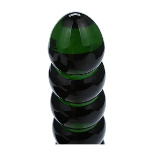 Dildos OEM Green Beaded Glass Dildo