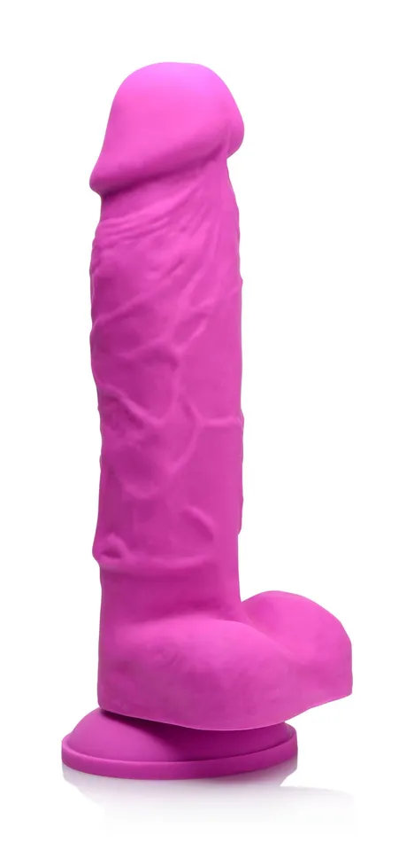 Dildos XR Brands Strap U Power Pecker 7 Inch Silicone Dildo With Balls Pink Dildos XR Brands Strap U Power Pecker 7 Inch Silicone Dildo With Balls Pink