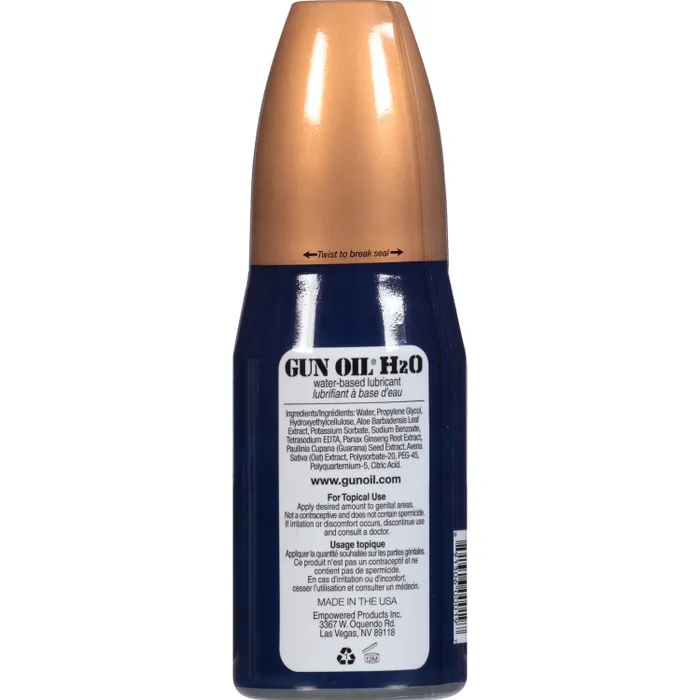 Empowered Products Sexual Health Wellbeing Gun Oil H2O WaterBased Lubricant 240ml Empowered Products Sexual Health Wellbeing Gun Oil H2O WaterBased Lubricant 240ml