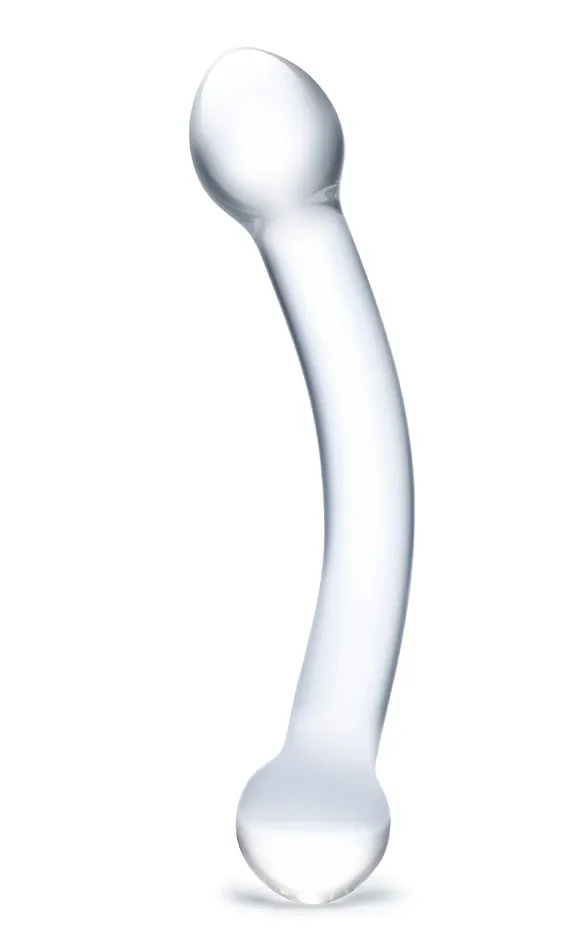 Glas 7 Inch Curved Glass GSpot Stimulator Anal