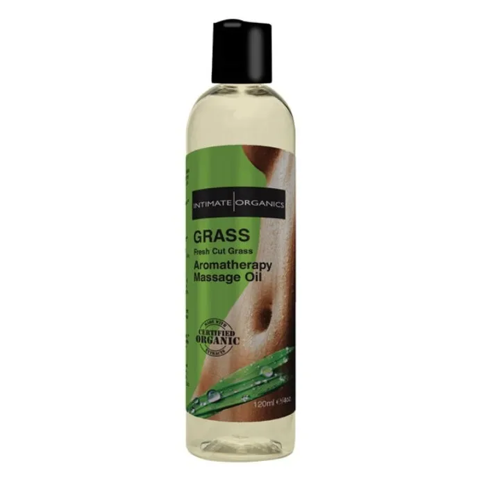 Intimate Organics Massage Oil Grass 120ml PAR Couples