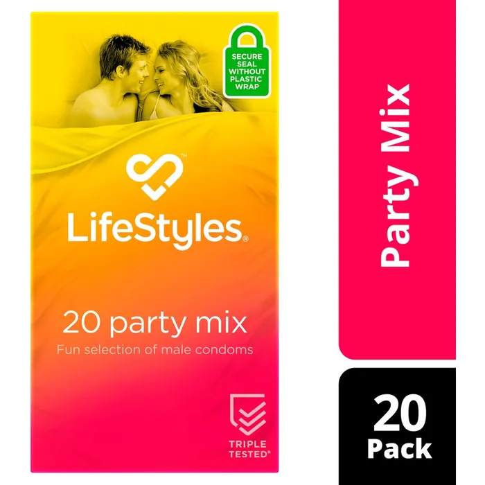 LIFESTYLES Vibrators LifeStyles Party Mix 20pk Condoms