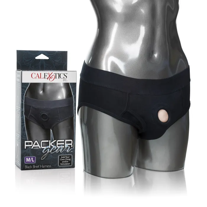 Packer Gear Brief Harness Mediumlarge Black CalExotics Mens Underwear