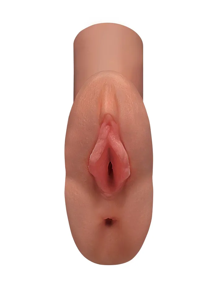 PDX Brands Perfect Pussy Double Stroker Tan Male Sex Toys