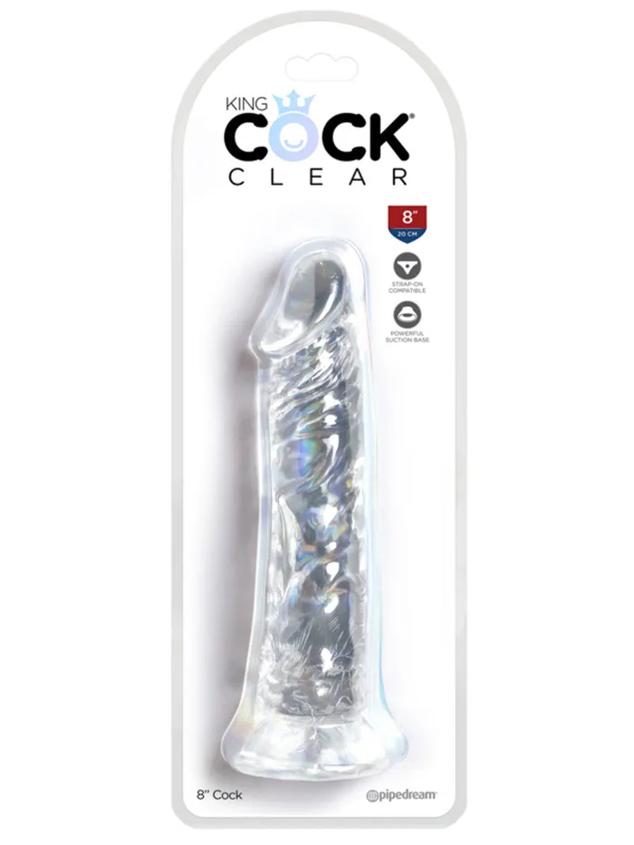 Pipedream Dildos King Cock Clear 8 Cock
