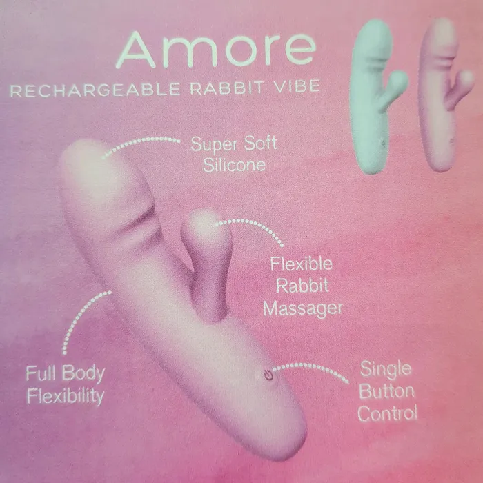 Playful Female Sex Toys Soft by Playful Amore Rechargeable Rabbit Vibrator
