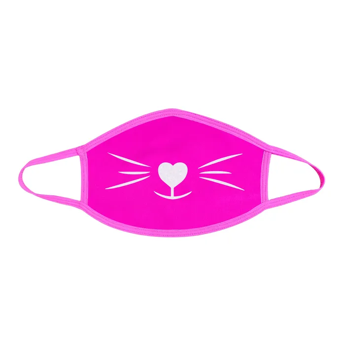 Pretty Kitty White Glitter Neon Uv Pink Face Mask Sale Vibrators