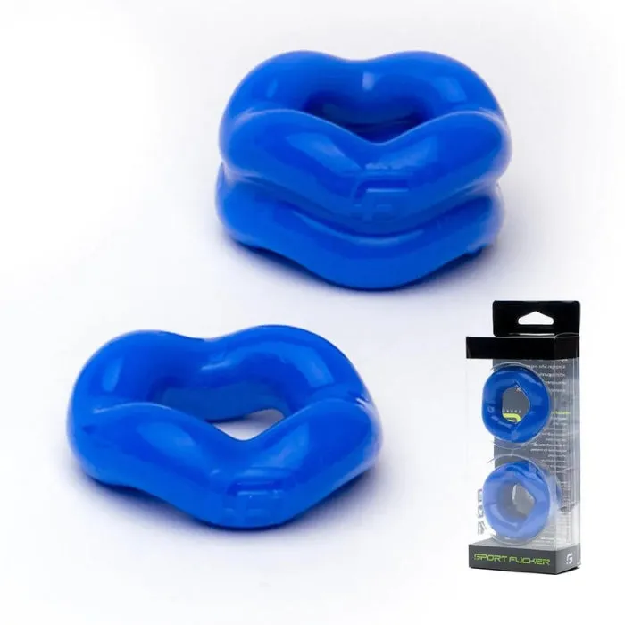 Revolution Cock Ring Combo Set Blue DUS Male Sex Toys