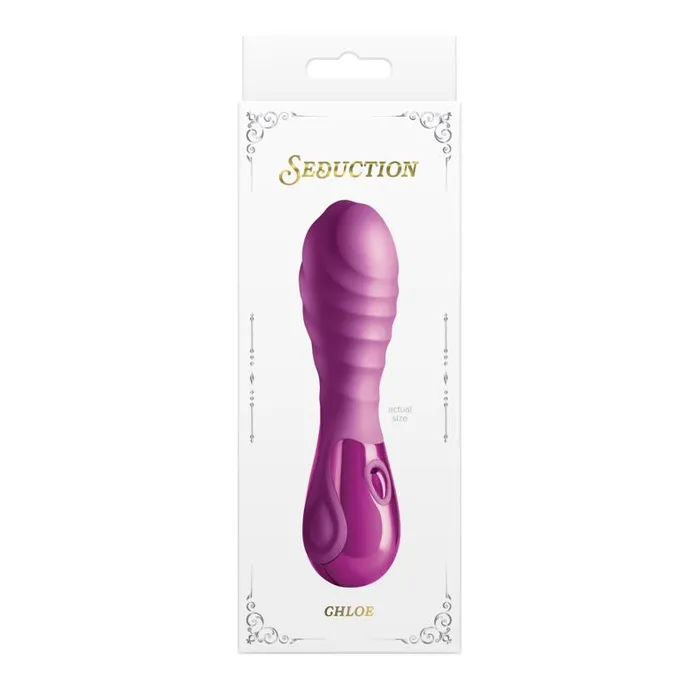 Seduction Chloe Rippled Vibrator Metallic Pink NS Novelties Vibrators Seduction Chloe Rippled Vibrator Metallic Pink NS Novelties Vibrators