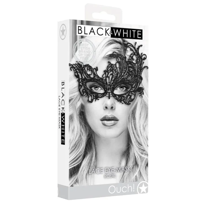 Shots Toys Couples Ouch Lace Eye Mask Royal
